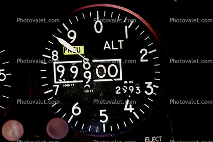 Altimeter, Altitude Gauge, F-16N Viper Aggressor Squadron