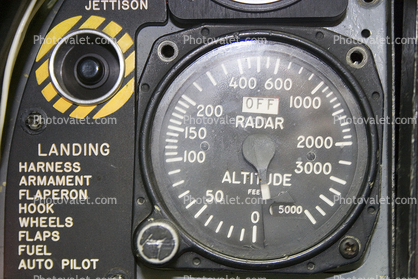 Radar Altitude, Altimeter, Grumman A-6A Intruder