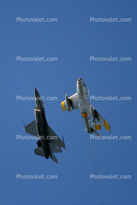 F-86, F-16, heritage flight, formation