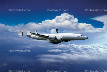143221, Lockheed EC-121K Warning Star, Weather Reconnaissance Squadron Four, flight, flying, airborne, R-3350, milestone of flight