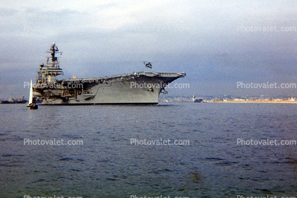 USS Constellation (CVA-64), USN, Harbor, 1960s