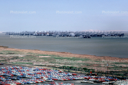 Cars, Ships in a mothball fleet, Suisun Bay, 14 May 1981