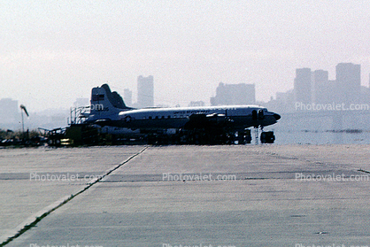 Douglas R6D Liftmaster, Alameda NAS, USN, United States Navy, Alameda Naval Air Station, 10 July 1982