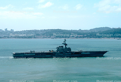 USS Coral Sea, CV-43, Midway-class aircraft carrier, USN, United States Navy, 12 August 1982