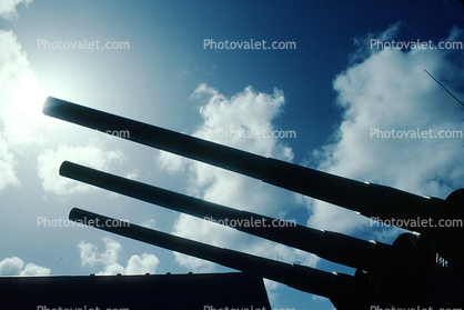 Guns, USS Missouri, USN, United States Navy, 21 March 1993