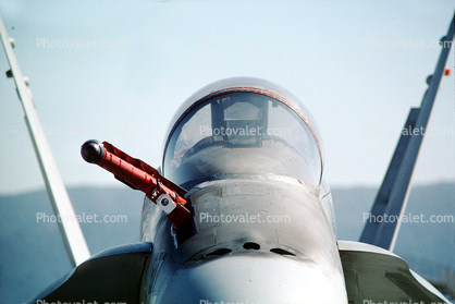 Fueling Probe on a McDonnell Douglas F-18 Hornet, USN, United States Navy, 3 July 1983