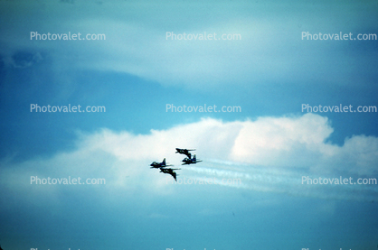 A-4 Skyhawk, Blue Angels, flight, flying