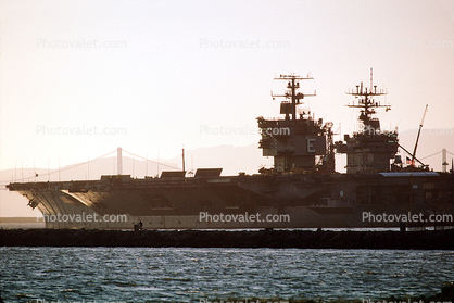 Alameda NAS, USS Enterprise (CVN-65), August 1987, 1980s, Alameda Naval Air Station, NAS, USN