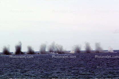 Explosions in the Pacific Ocean