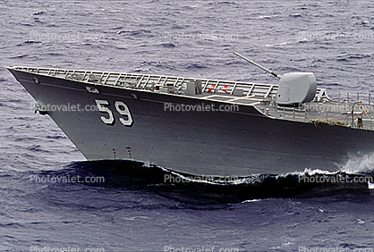 Mk 45 Mod 2.5 in/54 cal lightweight gun, USS Princeton (CG-59), Guided Missile Cruiser, USN