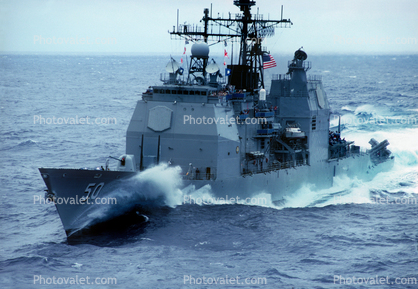 USS Valley Forge (CG-50), Warship, Aegis combat system, Pacific Ocean, June 3 1991