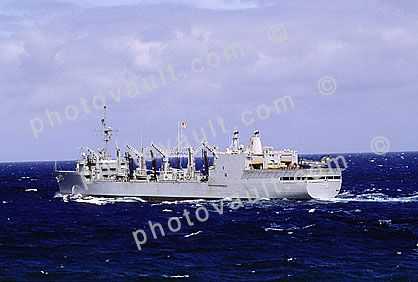 USS Kansas City, (AOR-3), Wichita Class Replenishment Oiler, unrep, USN, United States Navy, OR3