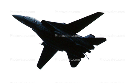 Grumman F-14 Tomcat with tailhook, photo-object, object, cut-out, cutout, landing