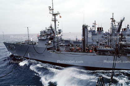 USS Kansas City, (AOR-3), Wichita Class Replenishment Oiler, unrep, USN, United States Navy, Ship