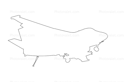 Lockheed S-3B Viking outline, Landing, VS-38, tailhook, line drawing, shape