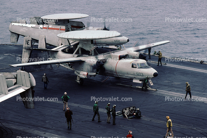 Grumman E-2C Hawkeye, NE-603, 163028, VAW-116 "Sun Kings", USS Ranger (CVA-61)