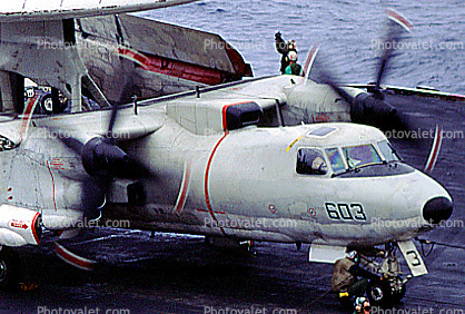 Grumman E-2C Hawkeye, NE-603, 163028, VAW-116 "Sun Kings", USS Ranger (CVA-61)