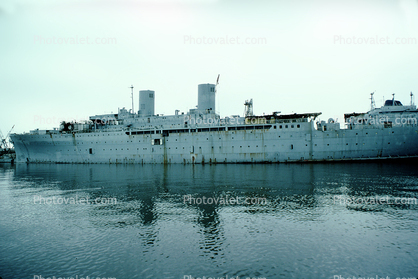 Ghost Ship, hull, vessel, Naval Transport Ship, Hunters Point