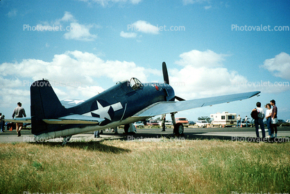 Grumman F6F Hellcat, World War-II, WW2, WWII, 1950s