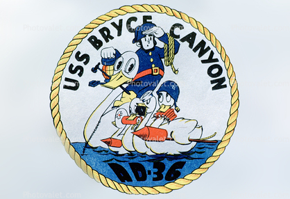 USS Bryce Canyon, logo, insignia, graphic, duck