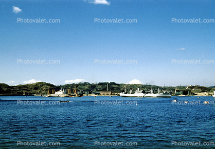 Seashore, Port, Habor, Yokosuka, Mount Fuji