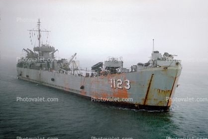 Tank Landing Ship, USS San Bernardino County (LST-1110), vessel, hull, warship