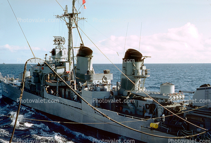 destroyer, USS Porterfield (DD-682), Fletcher-class destroyer, United States Navy, Unrep, USN