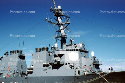 Mast, USS Hopper (DDG-70), USN, Aegis Combat System, Phalanx CIWS 