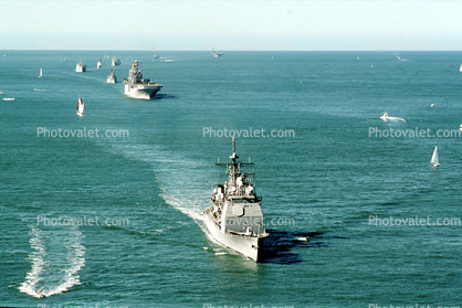 Fleet Week San Francisco, October 12, 1997, USS Antietam (CG-54), Flotilla, Armada, USN, United States Navy