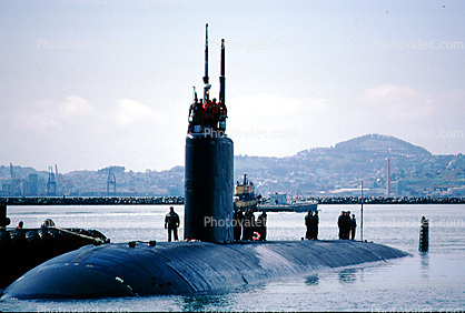 USS Topeka (SSN 754), Nuclear Powered Sub, American, USN, Alameda NAS, Alameda Naval Air Station, NAS, Los Angeles-class submarine