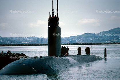 USS Topeka (SSN 754), Nuclear Powered Sub, American, USN, Alameda NAS, Alameda Naval Air Station, NAS, Los Angeles-class submarine