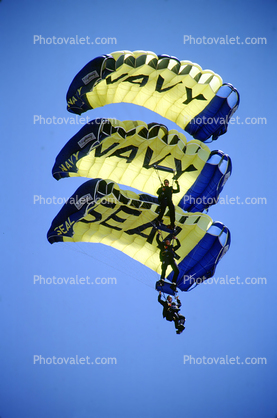 Navy Seal, Parachuting Team, Parachute