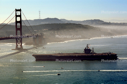 USS John C. Stennis, CVN-74, Golden Gate Bridge