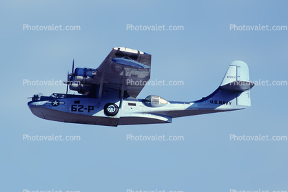 62-P, PBY-5 in flight, USN, United States Navy, milestone of flight