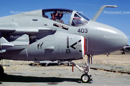 A-6E Attack Bomber, Intruder, 403, from the USS Ranger (CV-61), A-6 Intruder