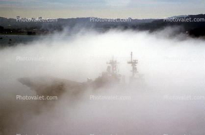 fog, Ghost ship, vessel, hull, warship