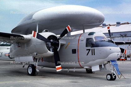 Grumman E-1B Tracer, AE-711, 8164711, USS Roosevelt, Pensacola Naval Air Station
