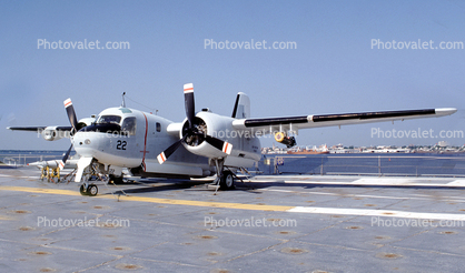 Grumman C-1 Trader, Piston Powered Prop, USS Yorktown CV-10, Patriot's Point, Mount Pleasant