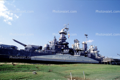 USS North Carolina (BB-55), Battleship, Cape Fear River, Riverfront, Wilmington, North Carolina