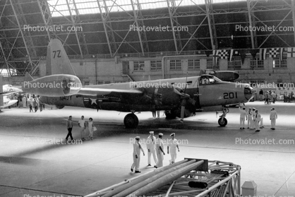 201, Lockheed P-2V Neptune, Moffett Field Hangar, 1950s