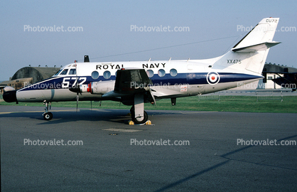 572, XX475, CU72, Royal Navy, Scottish Aviation Jetstream T.1
