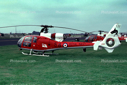 XX451, RN Gazelle HT.2, 58 Helicopter, Royal Navy, May 1987