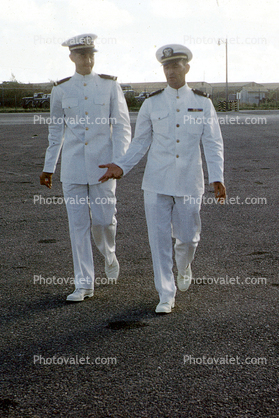 Commissioned Officers, dressed in Whites, Formal