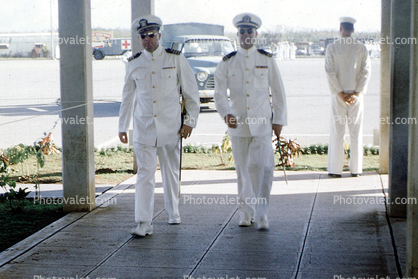 Commissioned Officers, dressed in Whites, Formal