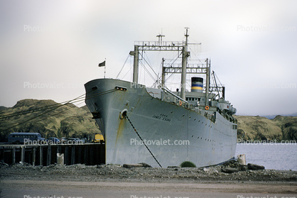 USS James O'Hara (APA-90), Frederick Funston-class attack transport, Army Transport Ship, 1950s, Adak, Alaska