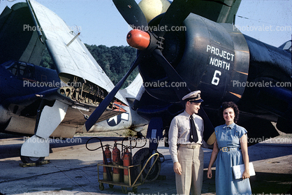 Naval Airman and his Wife, Officer, Project North, Prop
