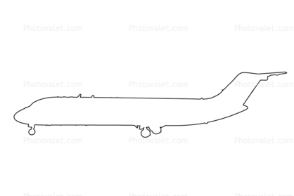 Nightengale C-8 Outline, line drawing
