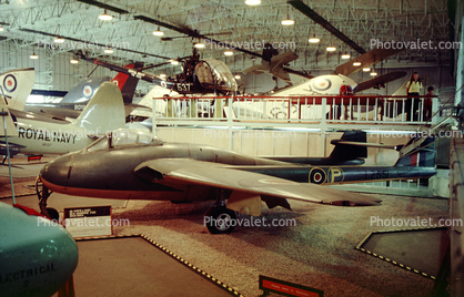 LZ551, Royal Navy, de Havilland Vampire, British jet fighter