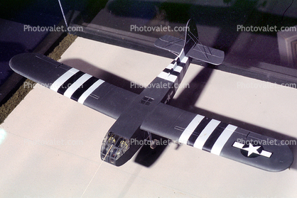 WACO CG-4A Hadrian, Glider, CG4A, D-Day Invasion Stripes, Invasion Markings