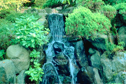Waterfall, Bucolic, rocks, stone, cascade, Nikko